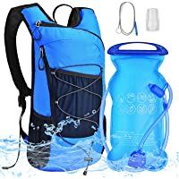 Mochila de Hidratación Bicicleta - Mochila con Bolsa de Agua 2L Bolsa Hidratación Vegiga de Agua Ligero Portátil para…